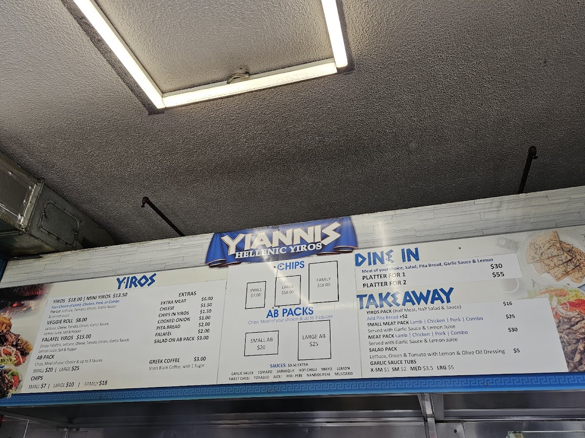 Yianni's on Hindley Menu - Image 2