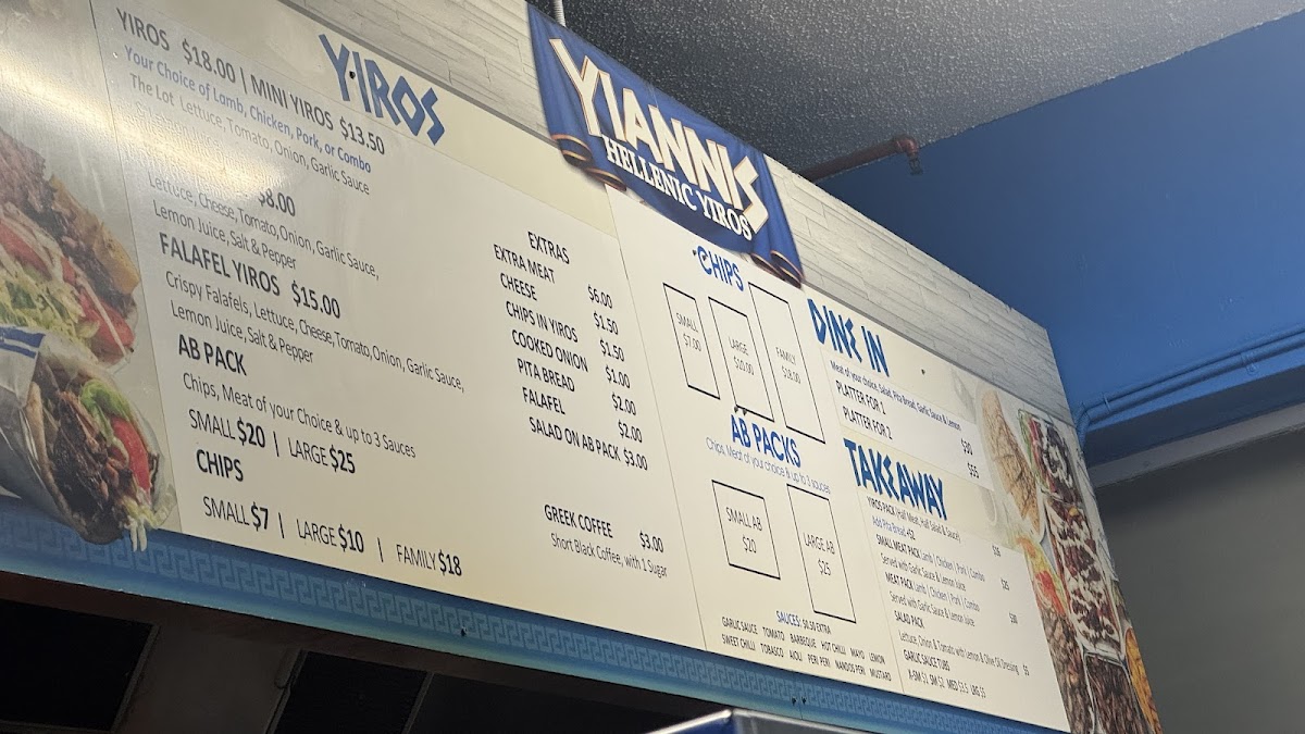 Yianni's on Hindley Menu - Image 3