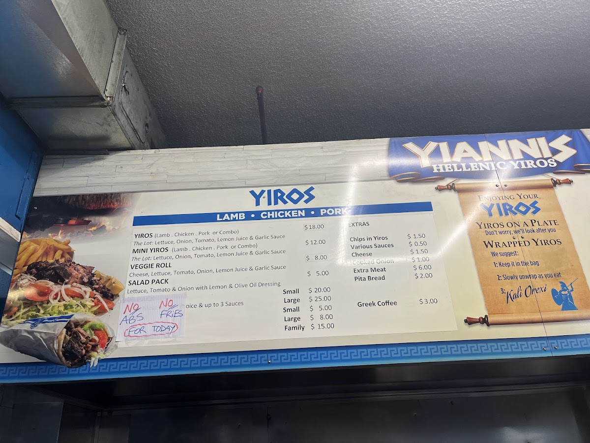 Yianni's on Hindley Menu - Image 4